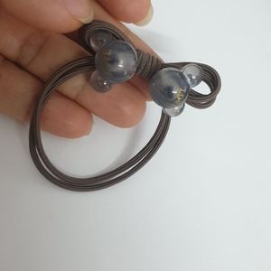 hair tie, women, gray